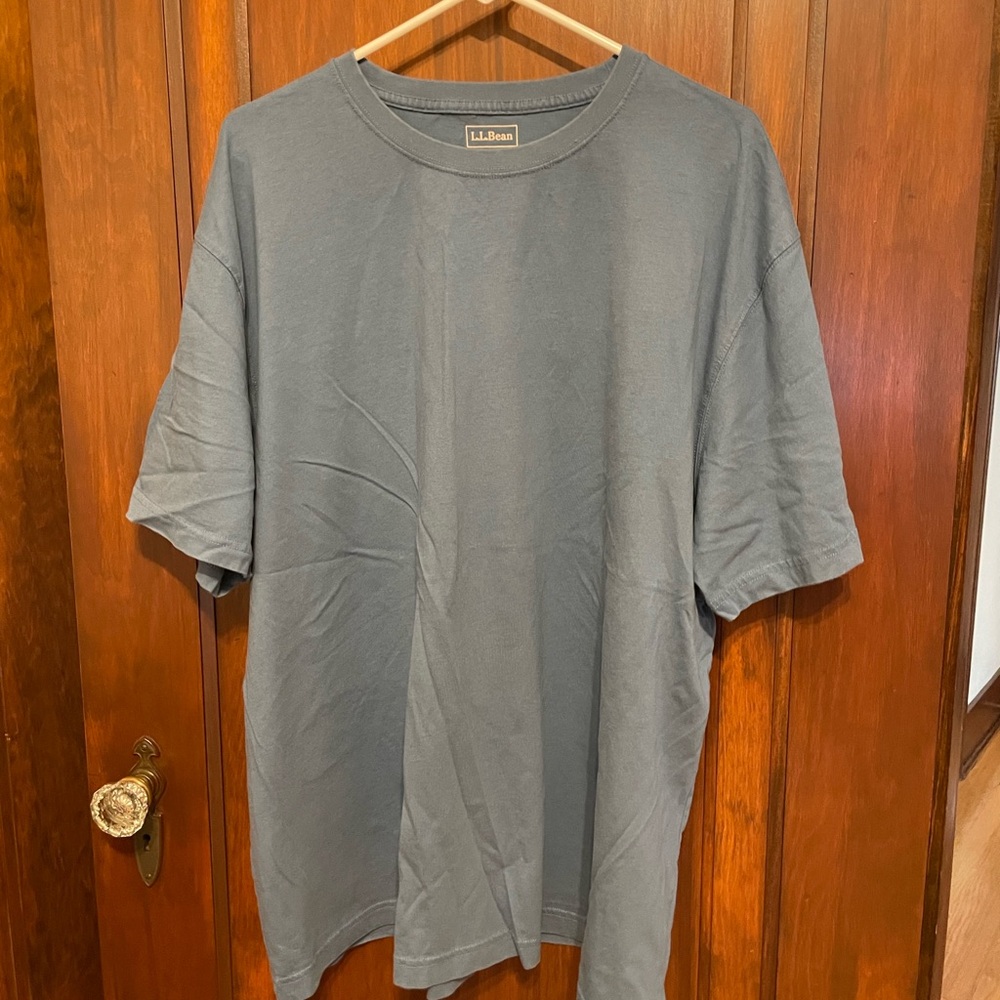 L.L. Bean Green Short Sleeve Tee Classic Crew XXL
